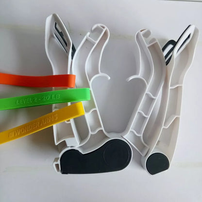 White Arms & Upper Body Workout tool with ABS and silicone construction