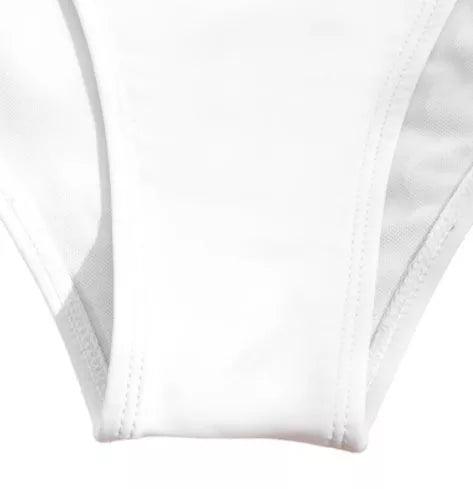 One Shoulder Bikini One Piece Swimsuit in Solid Colors - Stylish and Durable