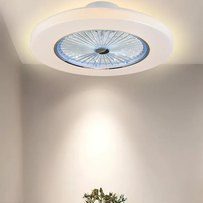58cm ceiling fan with LED light and metal blades, remote control operation