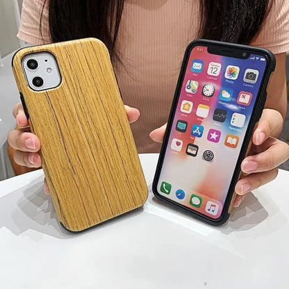 Wooden iPhone back cover case in rosewood, teak, or walnut for iPhone models