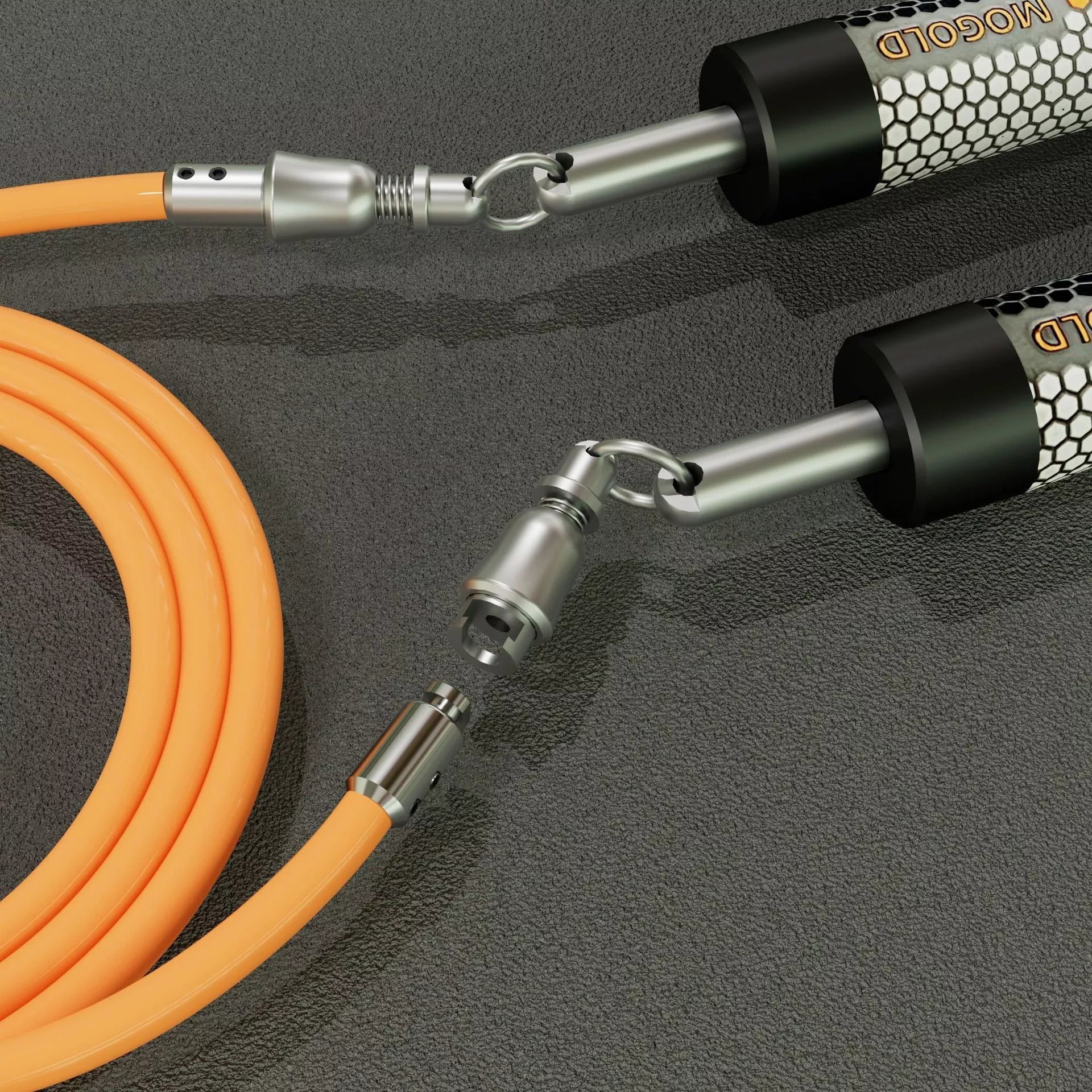 Adjustable steel wire skipping rope with PVC coating and storage bag