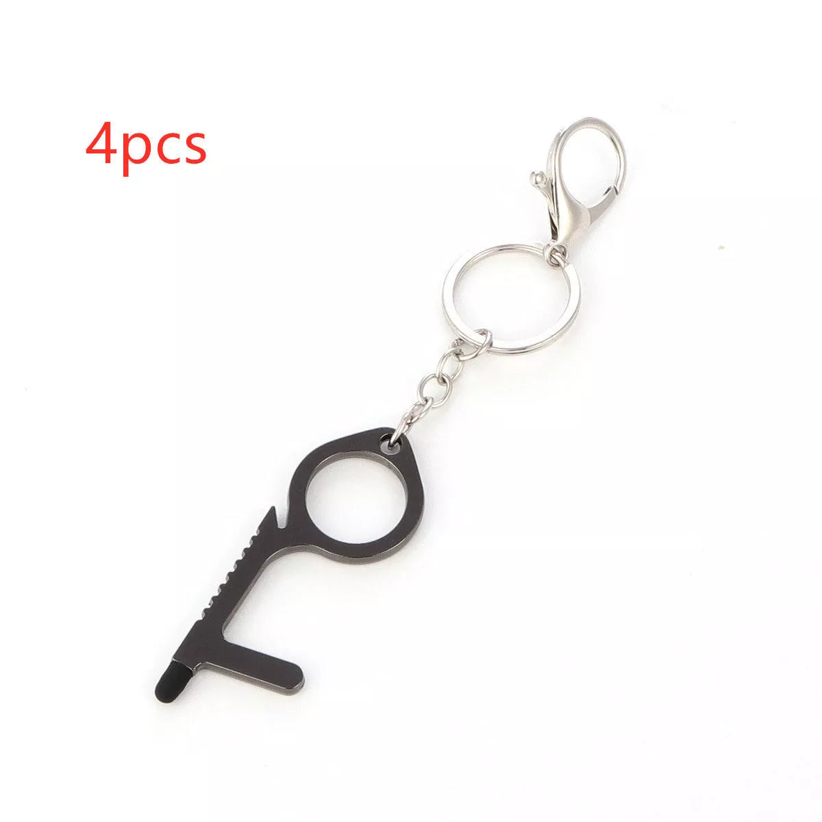Alloy protective door opener keychain in various colors