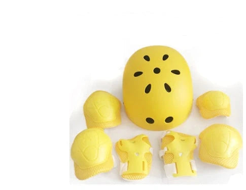 Bicycle helmet cover set with protective gear in multiple colors for extreme sports safety