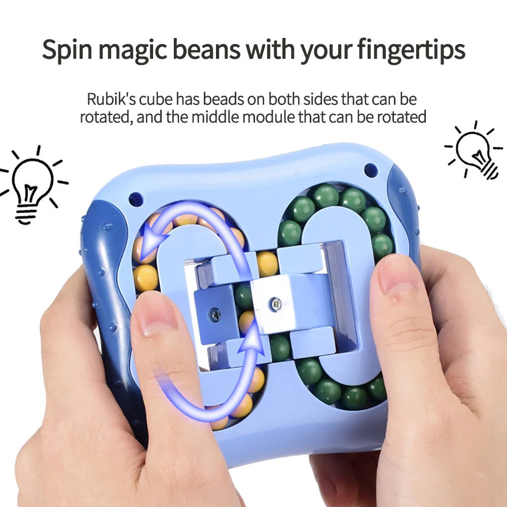 Little Magic Beans Toy - blue stress-relieving cube for kids