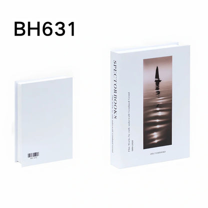 Simulation book ornament 27x18x6cm cardboard decorative prop with text design