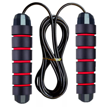 Student Sports Wire Skipping Rope in blue, black, red, and green colors