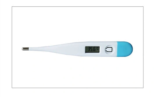 Electronic thermometer with soft head for comfortable and accurate temperature reading