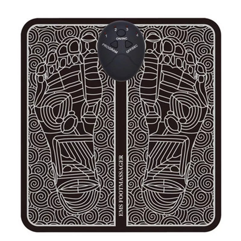 Portable EMS Foot Massager Pad with remote control for pain relief and improved circulation