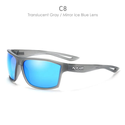 Ultralight polarised sports sunglasses with TR90 frame and TAC lenses in multiple colour options.