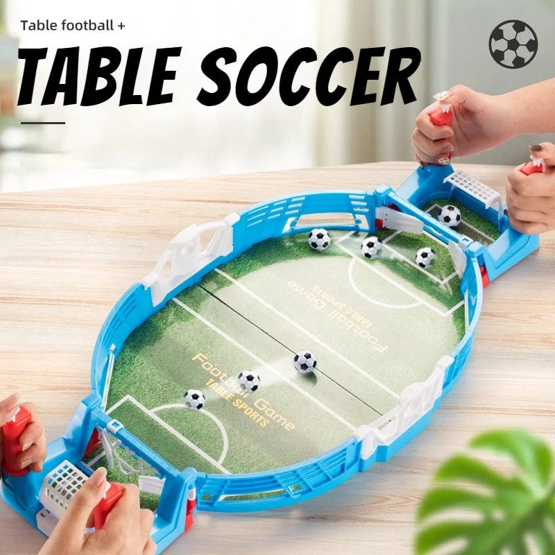 Mini football board game kit for kids, portable tabletop soccer toy