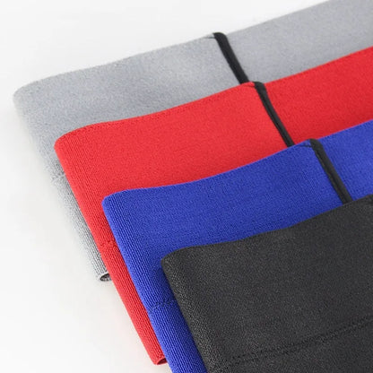 Elbow joint resistance bandage in red, grey, blue, or black, sizes S, M, L, for boxing and exercise support.