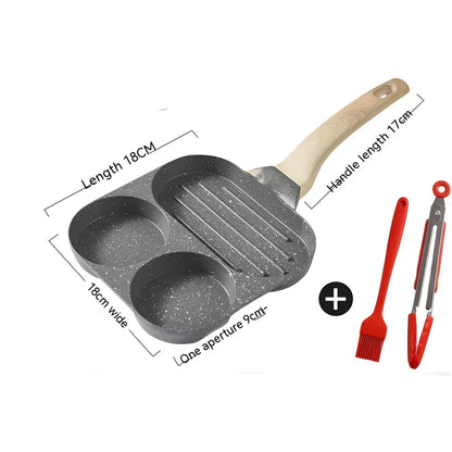 28cm aluminium alloy Japanese frying pan with non-stick coating and composite bottom
