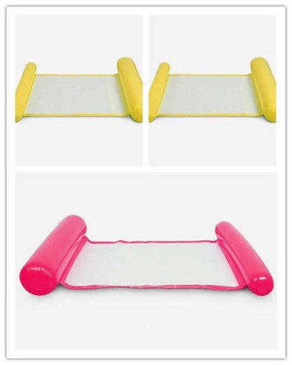 Inflatable Water Lounge Chair in pool with hammock-style design for ultimate relaxation