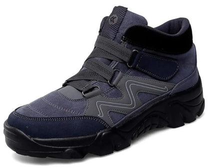 Men's leather lace-up shoes with cushioned insoles in black colour option