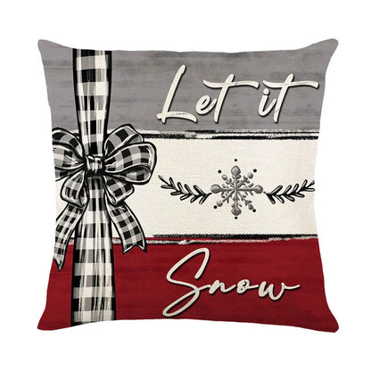 Festive Christmas cushion cover with vibrant colors and a cozy, comfortable design