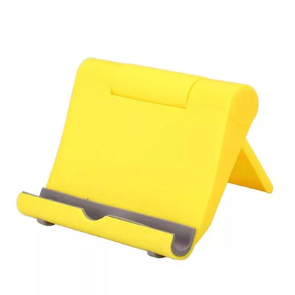 Adjustable PE folding mobile phone stand in various colors for secure device viewing