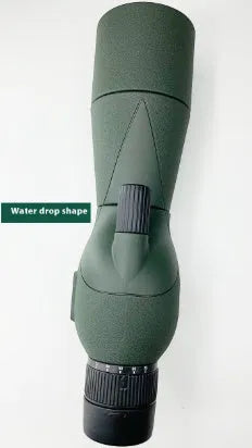 Monocular telescope 25-75X civil spotting scope with 500mm focal length, 60mm objective aperture, in black, green or grey.