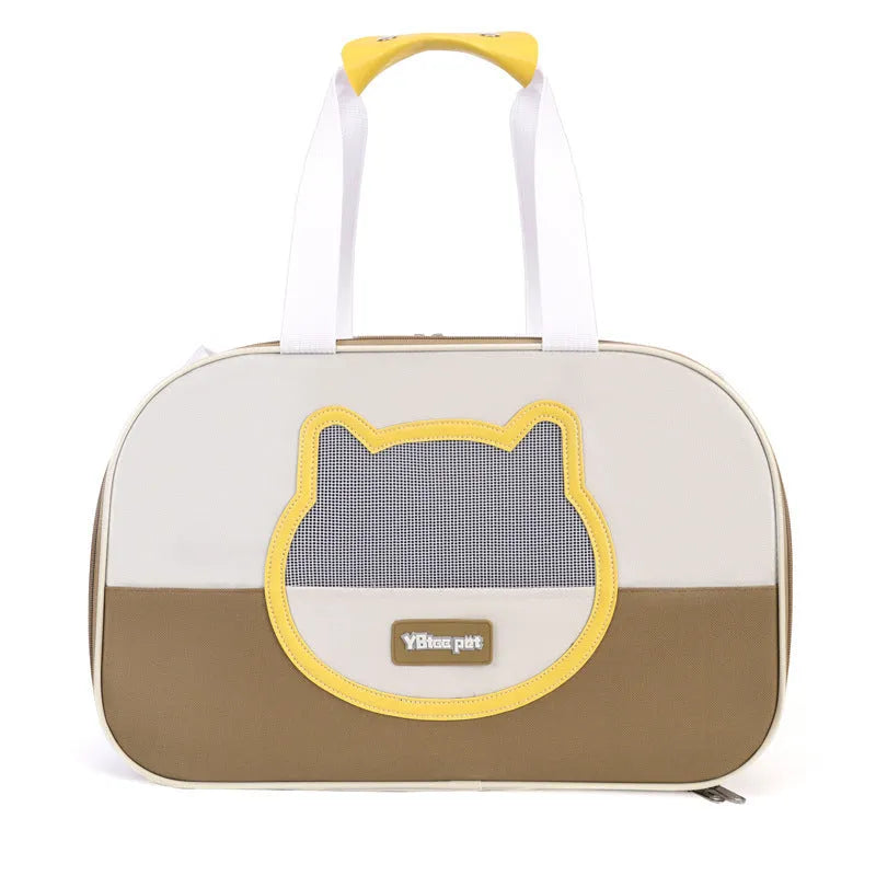 Outdoor portable foldable cat school backpack in Oxford cloth with 15 jin capacity