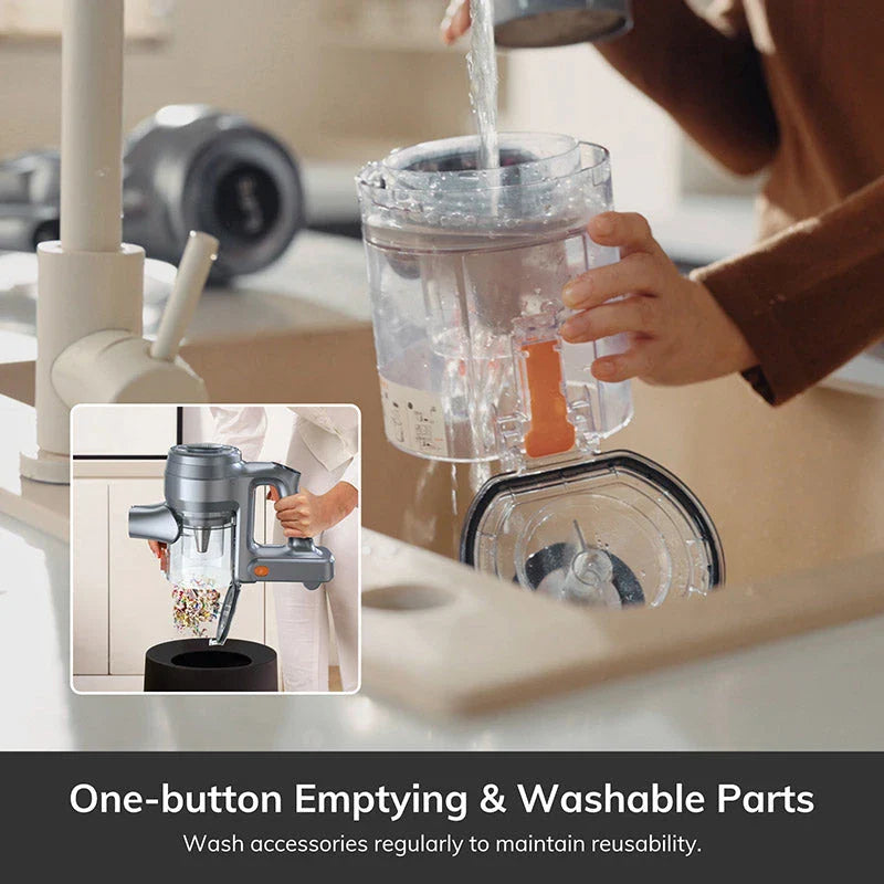 Trendha Cordless Handheld Vacuum Cleaner with powerful suction, long-lasting battery, and versatile cleaning capabilities