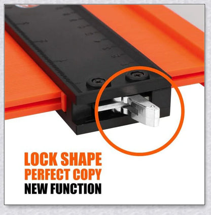 Saker Contour Duplication Gauge with Lock - Precision tool for effortless shape replication in DIY and professional projects