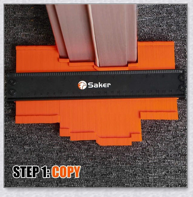 Saker Contour Duplication Gauge with Lock - Precision tool for effortless shape replication in DIY and professional projects