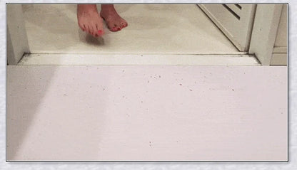 Halloween-themed color-changing bath mat that turns blood-red when wet, adding a spooky twist to any bathroom