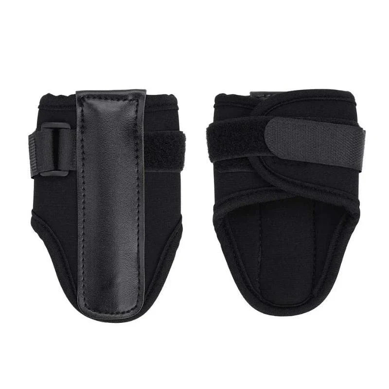 A golf wrist brace band trainer designed to improve swing mechanics and prevent wrist injuries