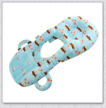 Nursing Cushion - Baby Feeding Pillow with bottle holder and neck support for comfortable, hands-free feeding