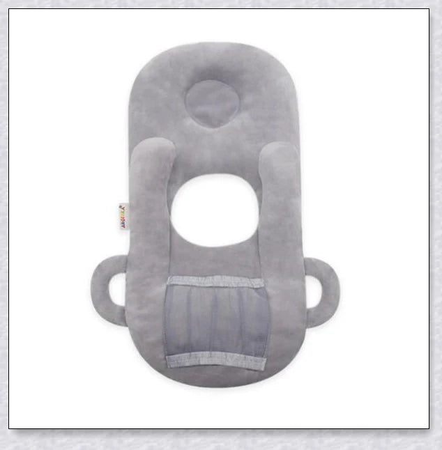 Nursing Cushion - Baby Feeding Pillow with bottle holder and neck support for comfortable, hands-free feeding