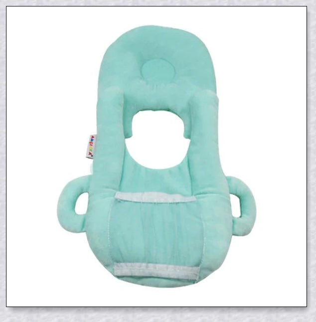 Nursing Cushion - Baby Feeding Pillow with bottle holder and neck support for comfortable, hands-free feeding