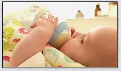 Nursing Cushion - Baby Feeding Pillow with bottle holder and neck support for comfortable, hands-free feeding
