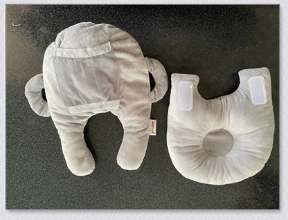 Nursing Cushion - Baby Feeding Pillow with bottle holder and neck support for comfortable, hands-free feeding