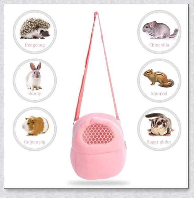 Cozy and secure Rabbit Travel Carrier with mesh top for ventilation and visibility