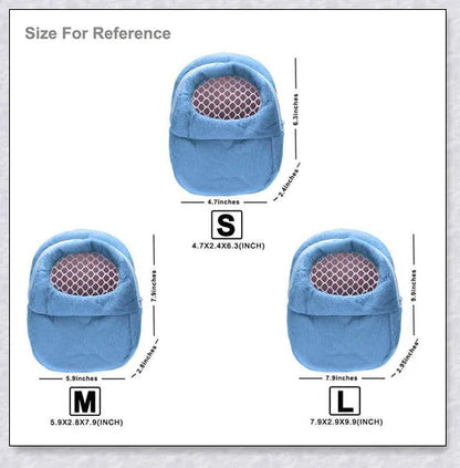 Cozy and secure Rabbit Travel Carrier with mesh top for ventilation and visibility