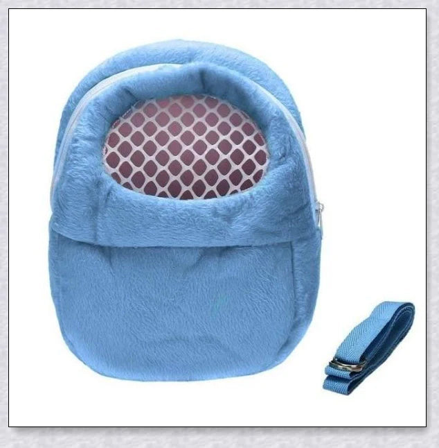 Cozy and secure Rabbit Travel Carrier with mesh top for ventilation and visibility