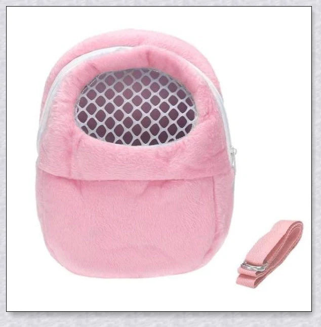 Cozy and secure Rabbit Travel Carrier with mesh top for ventilation and visibility