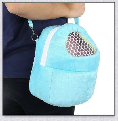 Cozy and secure Rabbit Travel Carrier with mesh top for ventilation and visibility
