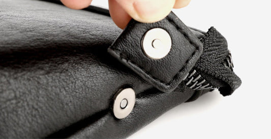 Men's large capacity business handbag made of premium PU leather with zipper closure and ample storage space