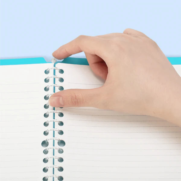 Kokuyo Campus Easy-Carry Slim Binder with smart ring system for flexible paper organization and lightweight, slim design for portability