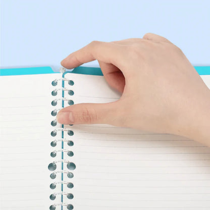 Kokuyo Campus Easy-Carry Slim Binder with smart ring system for flexible paper organization and lightweight, slim design for portability