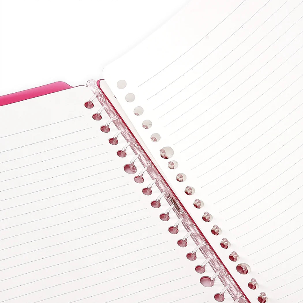 Kokuyo Campus Easy-Carry Slim Binder with smart ring system for flexible paper organization and lightweight, slim design for portability