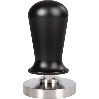 Premium metal coffee tamper with stainless steel construction and ergonomic design for consistent, high-quality espresso preparation