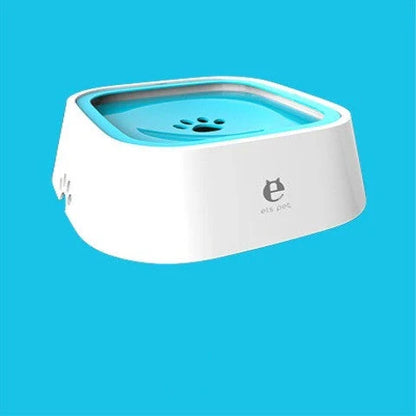 1.5L Pet Water Bowl with Anti-Overflow Design, Slow Water Feeder, and Splash-Proof Features