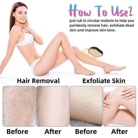Crystal Hair Removal Eraser - Innovative tool for gentle, hassle-free hair removal