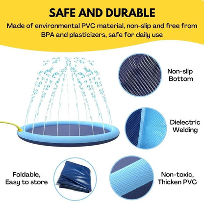Dog Splash Sprinkler Pad - A fun and safe outdoor water toy for dogs and kids to enjoy during the summer