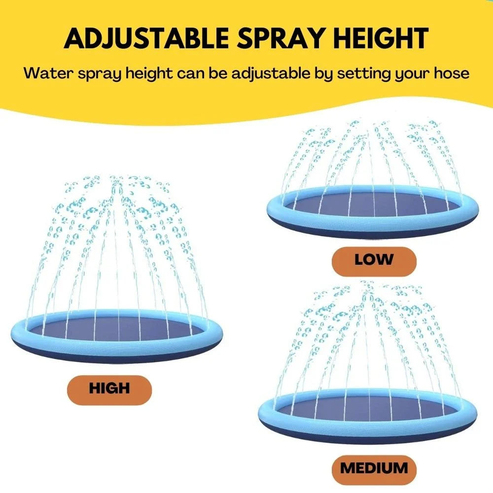 Dog Splash Sprinkler Pad - A fun and safe outdoor water toy for dogs and kids to enjoy during the summer