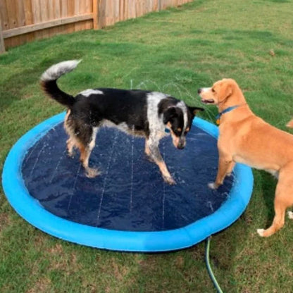 Dog Splash Sprinkler Pad - A fun and safe outdoor water toy for dogs and kids to enjoy during the summer
