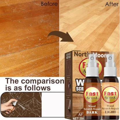 Fix It Wood Scratch Repair Spray - Instantly conceal scratches, nicks, and discoloration on wood furniture, floors, and more