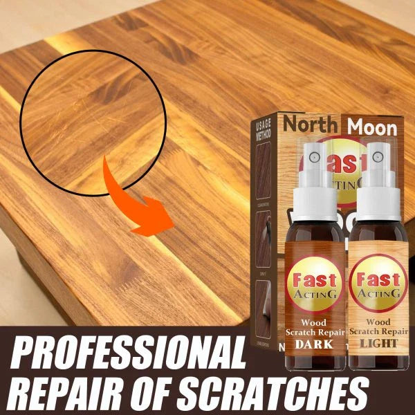 Fix It Wood Scratch Repair Spray - Instantly conceal scratches, nicks, and discoloration on wood furniture, floors, and more