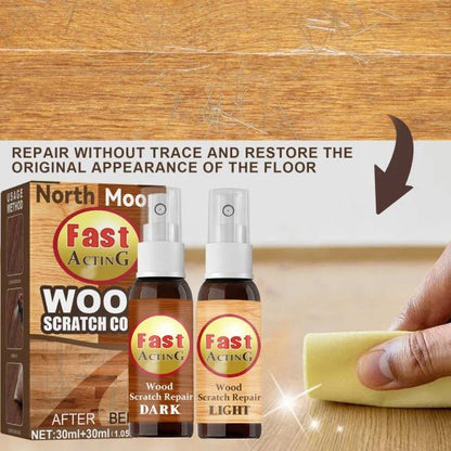 Fix It Wood Scratch Repair Spray - Instantly conceal scratches, nicks, and discoloration on wood furniture, floors, and more